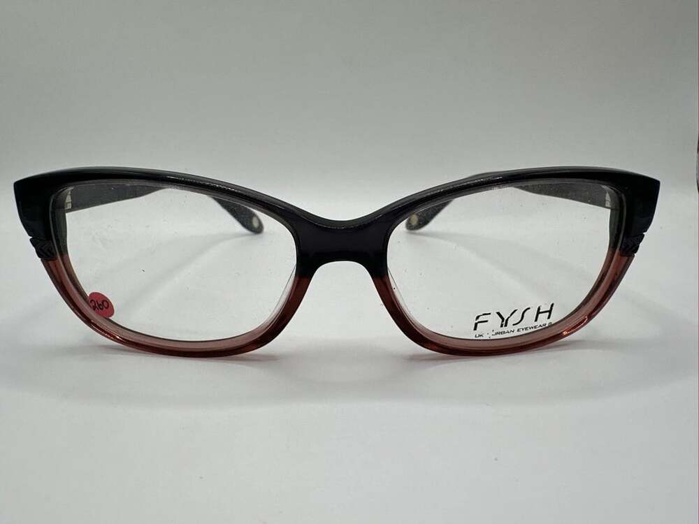 FYSH 3517 221 Grey Rose Womens Rectangle Full Rim Eyeglasses 53-16-140 B:37